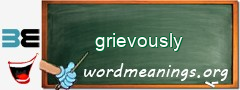 WordMeaning blackboard for grievously